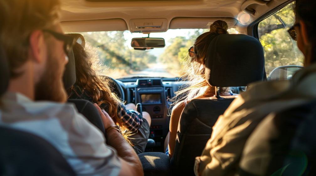 People in car