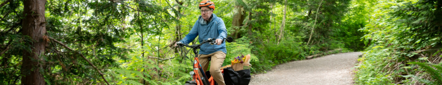 Person riding bike